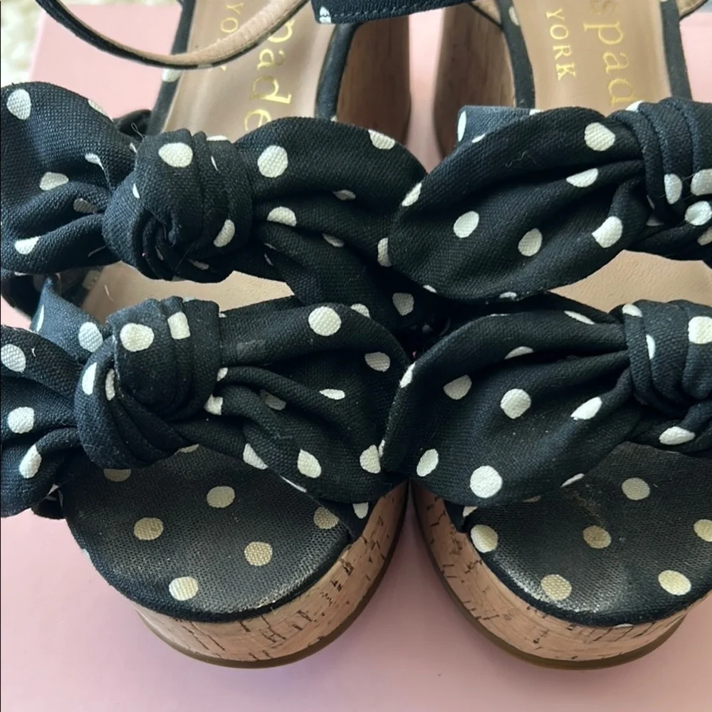 Kate Spade Black and White Platform Shoes